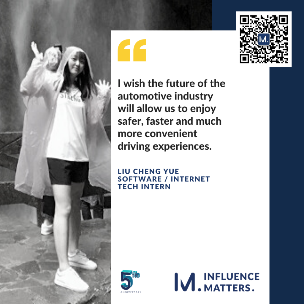 Liu Chengyue is sharing her wish for the future technology for Influence Matters' 5th Anniversary Campaign